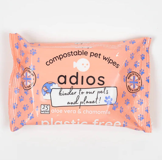 ADIOS Compostable Pet Wipes - Pet Wipes - The Dotty Dog Co