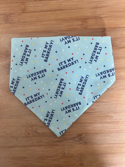 “Barkday” Bandanas - “Barkday” - The Dotty Dog Co