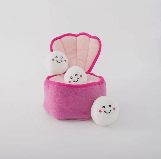 Pearl and Oyster Burrow Toy - The Dotty Dog Co