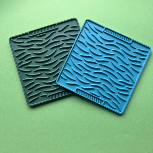 Zebra Mats | Blue - Lick Mat For Dogs - The Dotty Dog Co